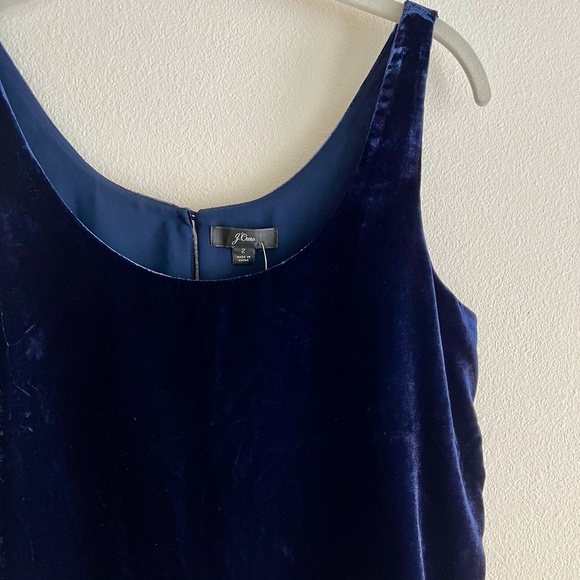 J. Crew Velvet Top, Navy - NWT - Picture 4 of 8